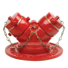 4"X2.5"x2.5" Fire hose siamese connection